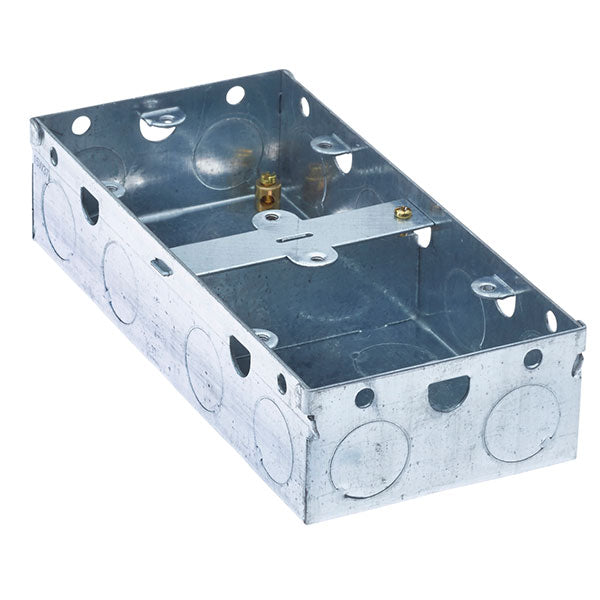 SND Electrical DUAL35 Dual 35mm Metal Box