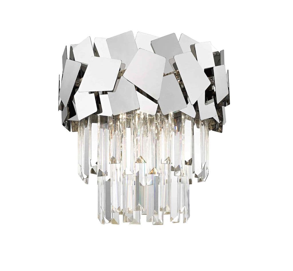 HCFS409291FC Crystal Flush Light - Chrome