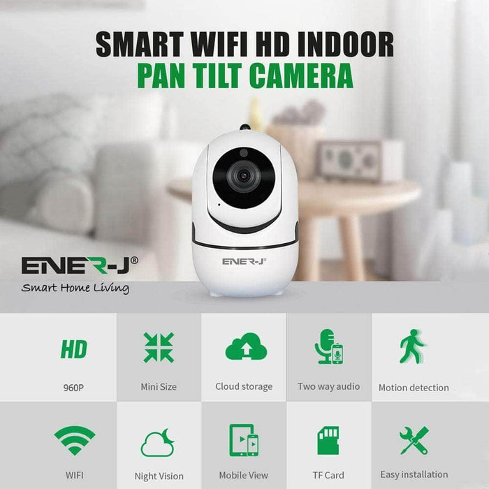 ENER-J Smart Wireless 360° Indoor IP Pan & Tilt Camera IPC1023