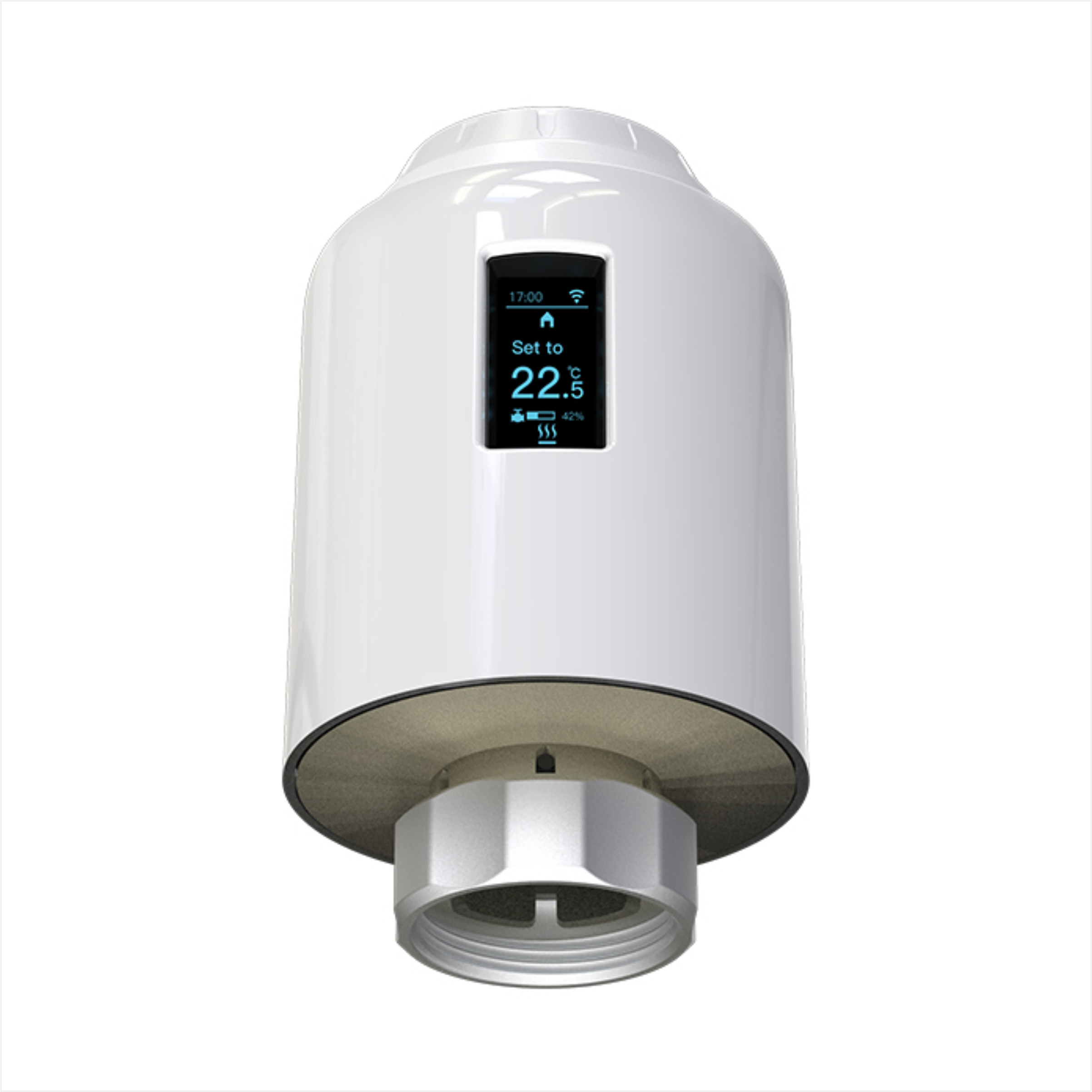 Ener J Smart Thermostatic Radiator Valve, No Hub Needed, APP & Voice Control