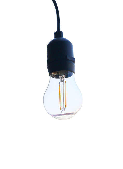 Ener J LED Festoon Kit (15.2m) iNC 15X2w Filament LED Bulbs