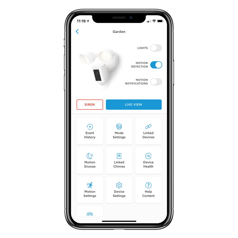 Ring Floodlight Cam Wired Plus White