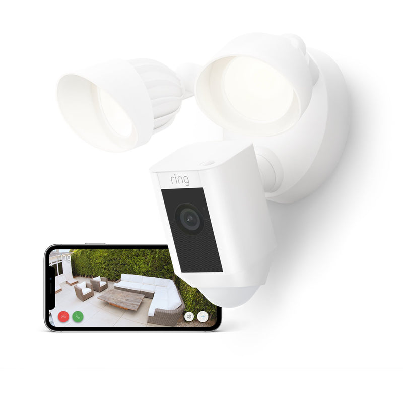 Ring Floodlight Cam Wired Plus White