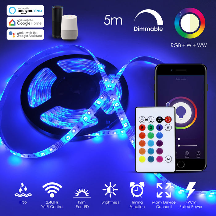 Ener J Smart Wi-Fi RGB+CCT Changing LED Tape Kit (SHA5213X)