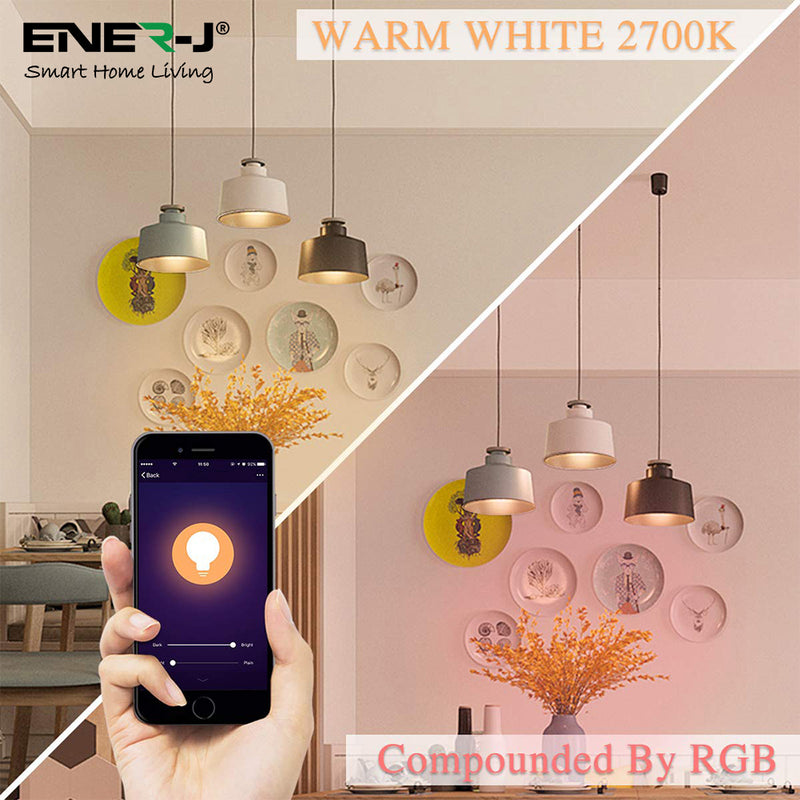 Ener-J Smart WiFi Colour Changing LED Bulb 9W BC/B22