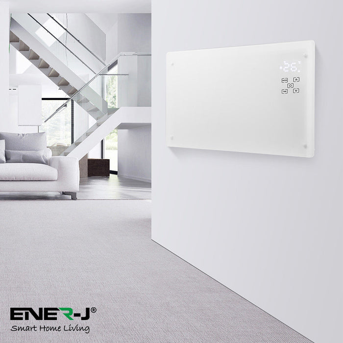 Ener-J WiFi Smart Heater 2000W White Tempered Glass
