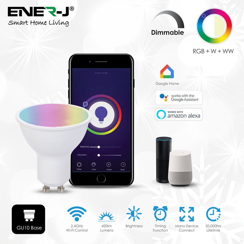 Ener-J Smart WiFi 5W GU10 LED Spotlight