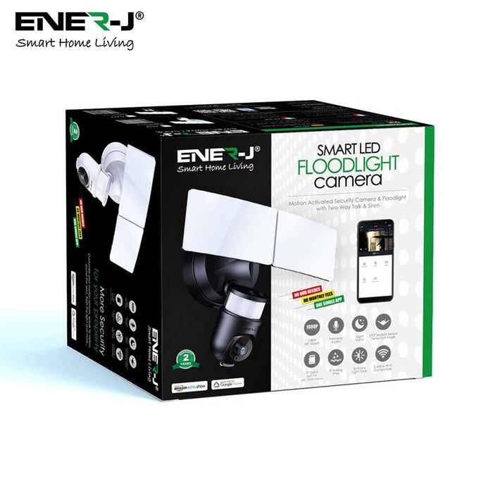 ENER-J Smart 1080p LED Floodlight Camera - Black SHA5294