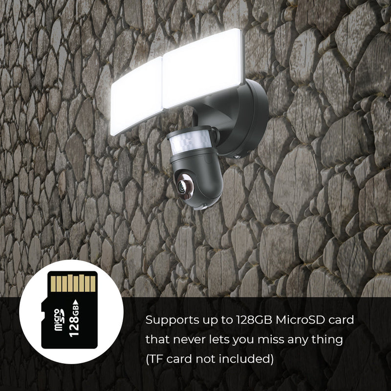 ENER-J Smart 1080p LED Floodlight Camera Wired - White SHA5293