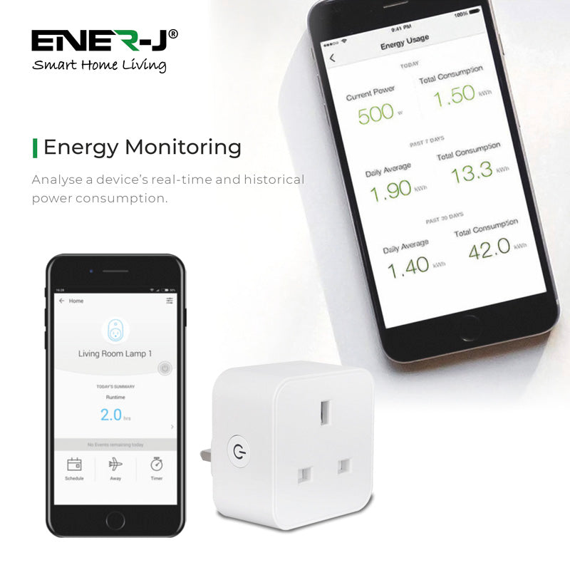 ENER-J Wifi Smart Plug with Energy Monitor