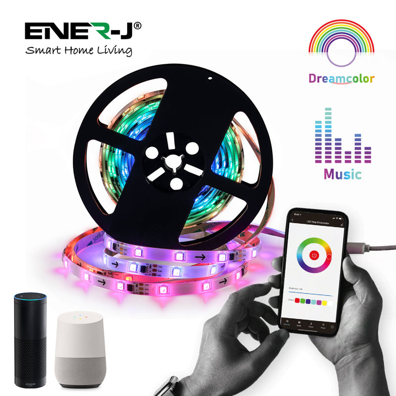 Ener-J Smart Digital Dream Colour Running RGB LED Strip Kit