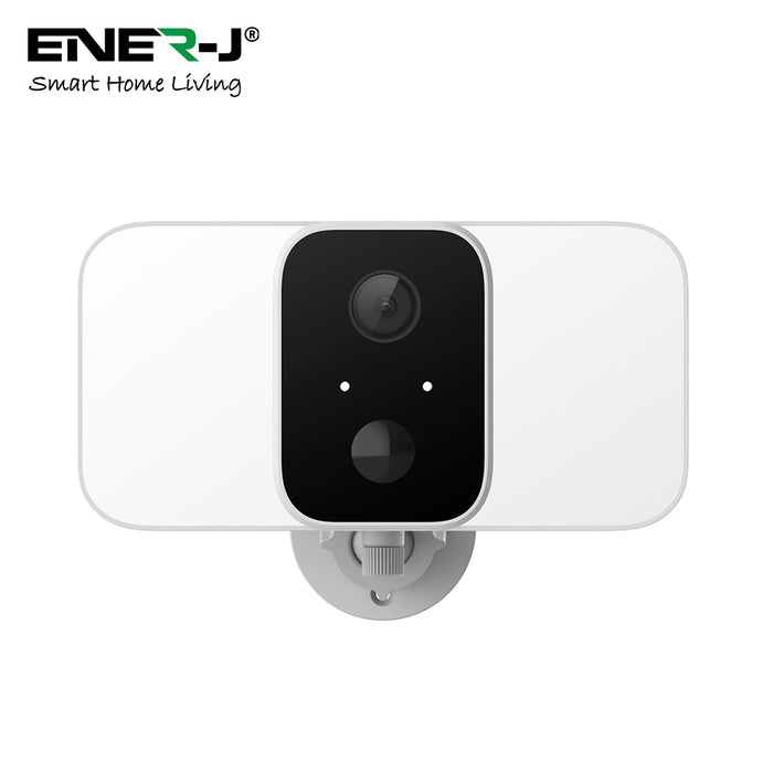 Ener J Smart Wireless 1080P Battery Camera with Twin Floodlights, 10400mAh Batteries