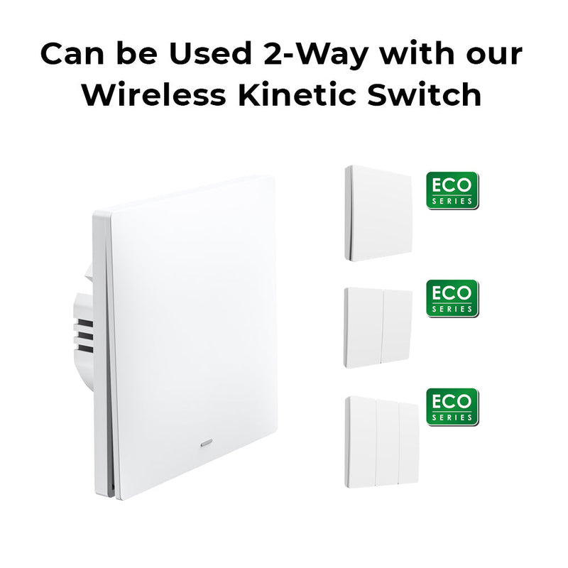 Ener-J 3 Gang Smart Push Button Mechanical Light Switch, (No Neutral Required)