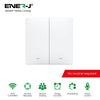 Ener-J 2 Gang Smart Push Button Mechanical Light Switch, (No Neutral Needed)