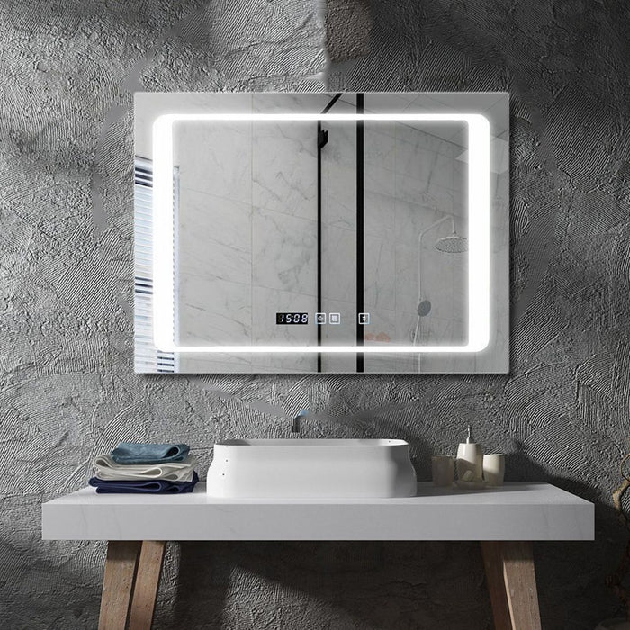 Ener J LED Mirror 800mm x 600mm with Bluetooth Speaker, CCT Changing & Touch Sensor