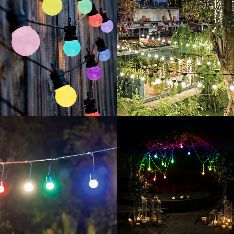 Ener-J 13 Meters RGB String Light Kit, 5V 5W (20 RGB Bulbs + IR Remote + UK Power Supply)