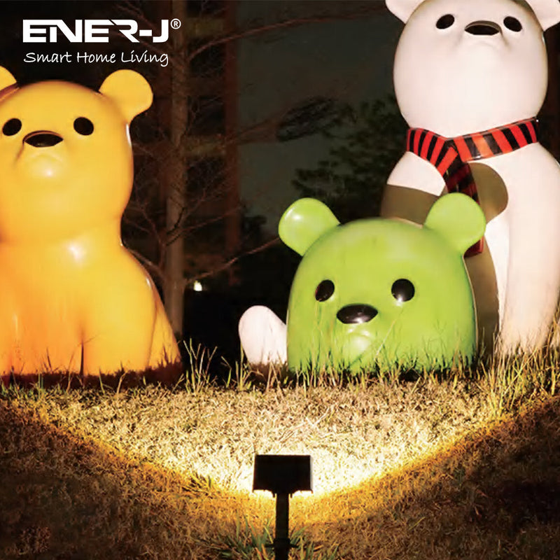 Ener J 8W PIR Solar Floodlight & Remote with 6000K Motion Sensor Light