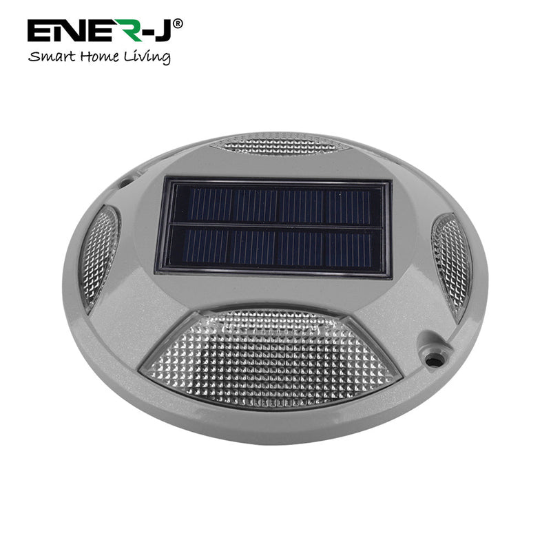 Ener-J Smart Solar Powered LED Floor Lights 6000K + Blue- 2 Piece