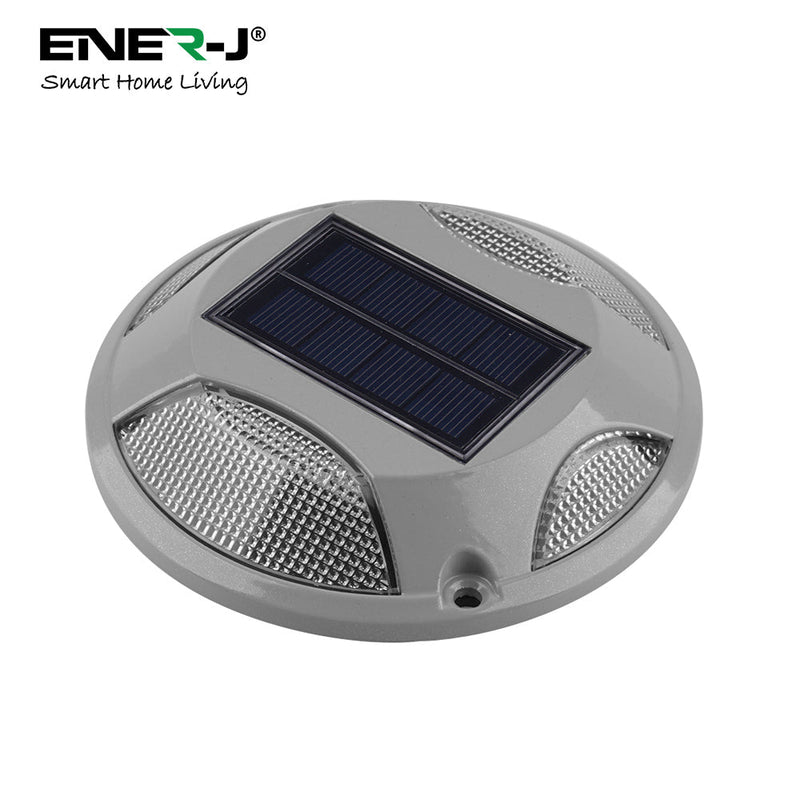 Ener-J Smart Solar Powered LED Floor Lights 6000K + Blue- 2 Piece