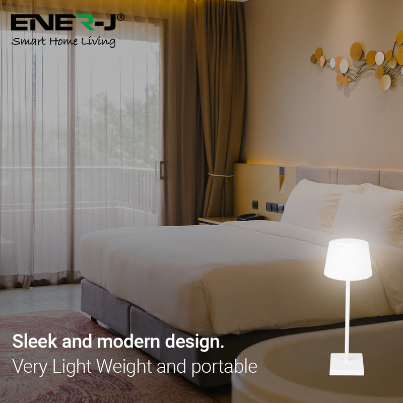 Ener-J 4W Wireless LED Table Lamp CCT & Dimming, IP44