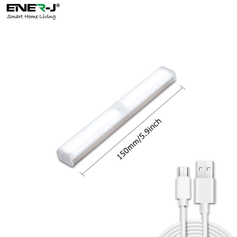 Ener-J Rechargeable Sensor Cabinet Lights, Infrared + Light Sensor, 2W, 10 LEDs, (Pack of 2)