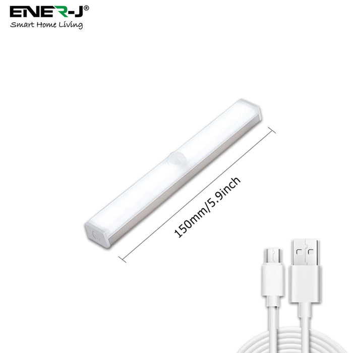 Ener-J Rechargeable Sensor Cabinet Lights, Infrared + Light Sensor, 2W, 10 LEDs, (Pack of 2)