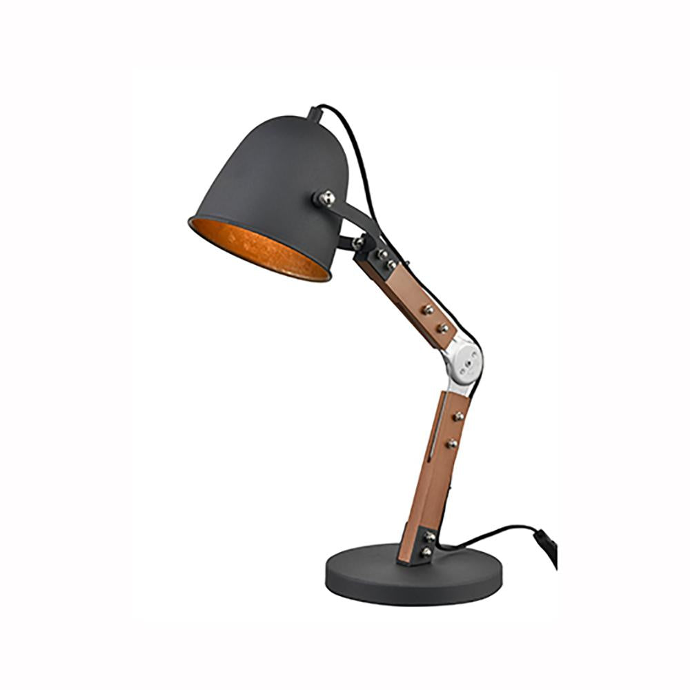 206LT Large Adjustable Desk Lamp Black & Gold