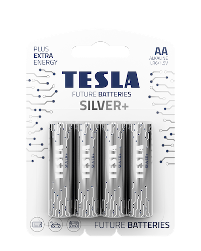 TESLA AA SILVER+ (LR06 / BLISTER FOIL 4 PCS)