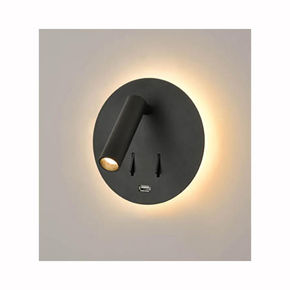 701BW LED Reading Light Matt Black