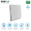 Ener-J 2 Gang Wireless Kinetic Switch ECO RANGE - Silver