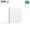 Ener-J 3 Gang Wireless Kinetic Switch White