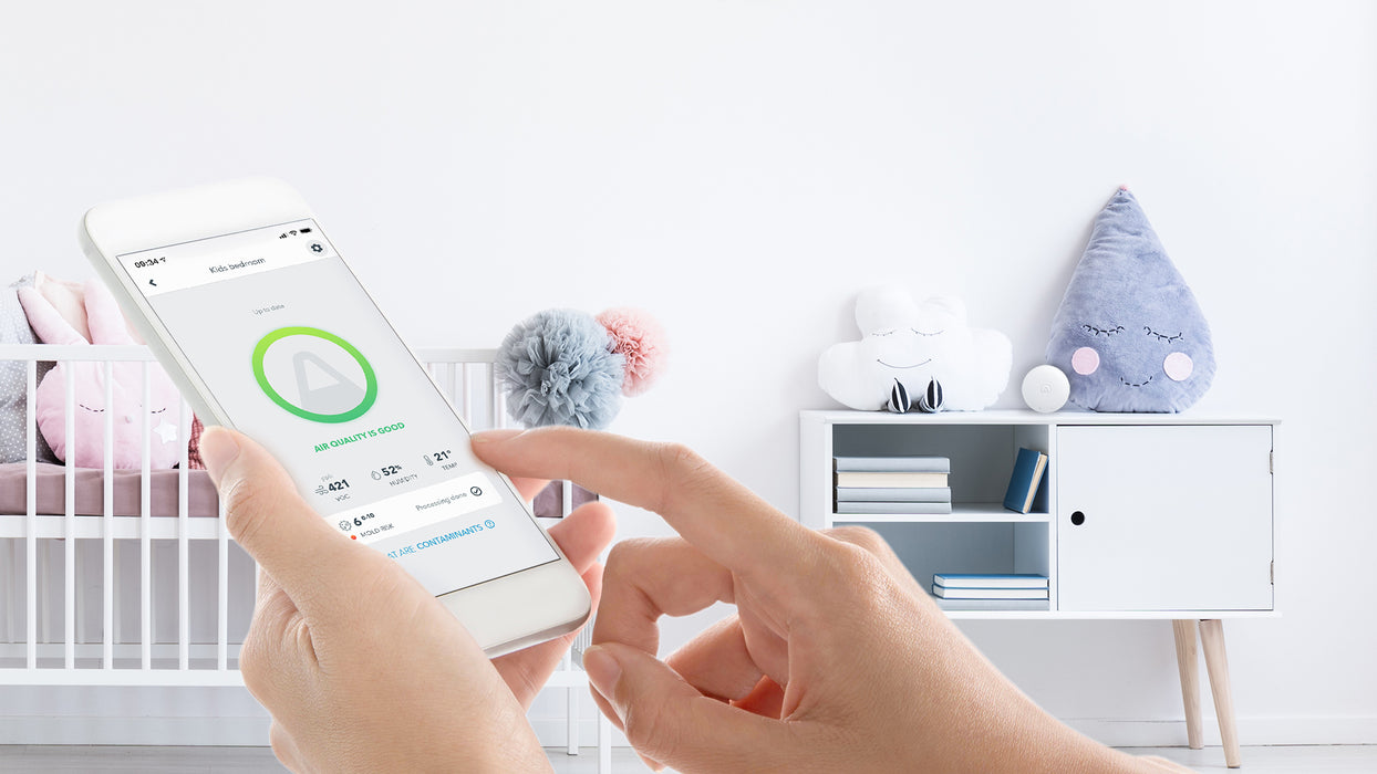 Airthings Wave Mini Indoor Air Quality Monitor