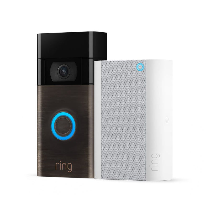 Ring Video Doorbell - Venetian Bronze & All New Chime Pro (Gen 2) *BUNDLE*