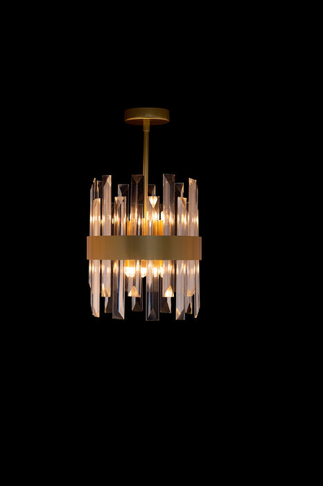 Band 25cm Pendant In Matt Gold