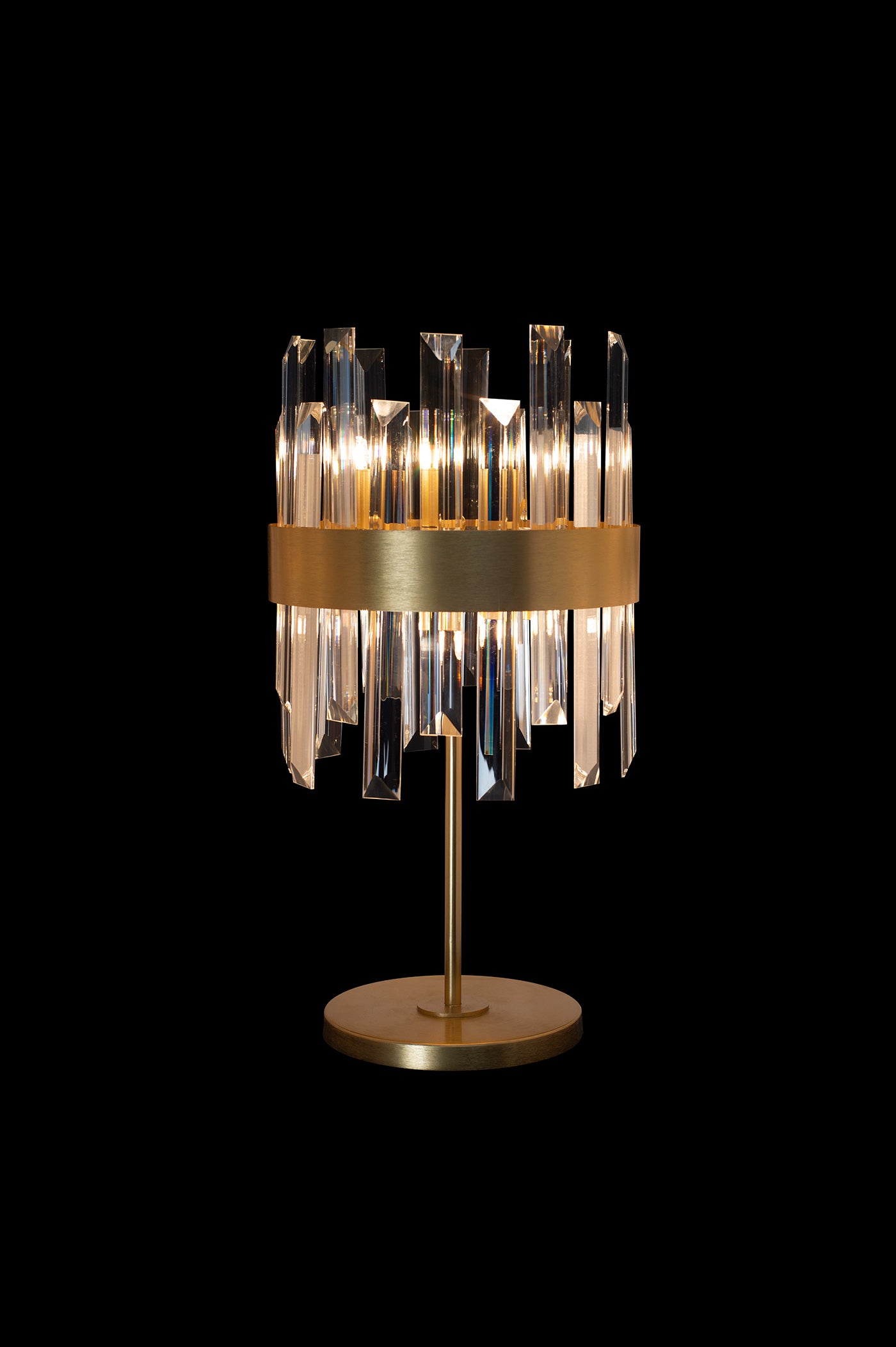 Band Table Lamp In Matt Gold