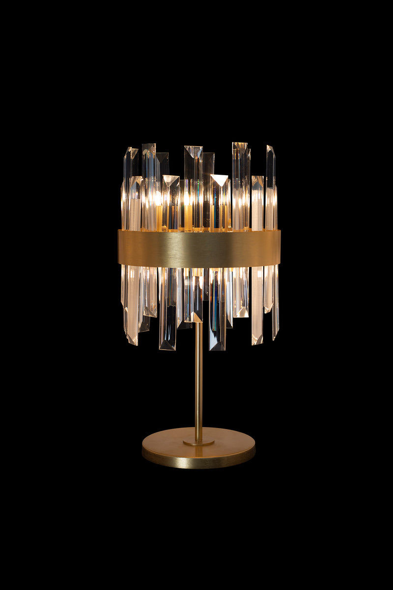 Band Table Lamp In Matt Gold