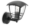 Philips Creek 1x60W 230V Up Outdoor Wall Lantern Black