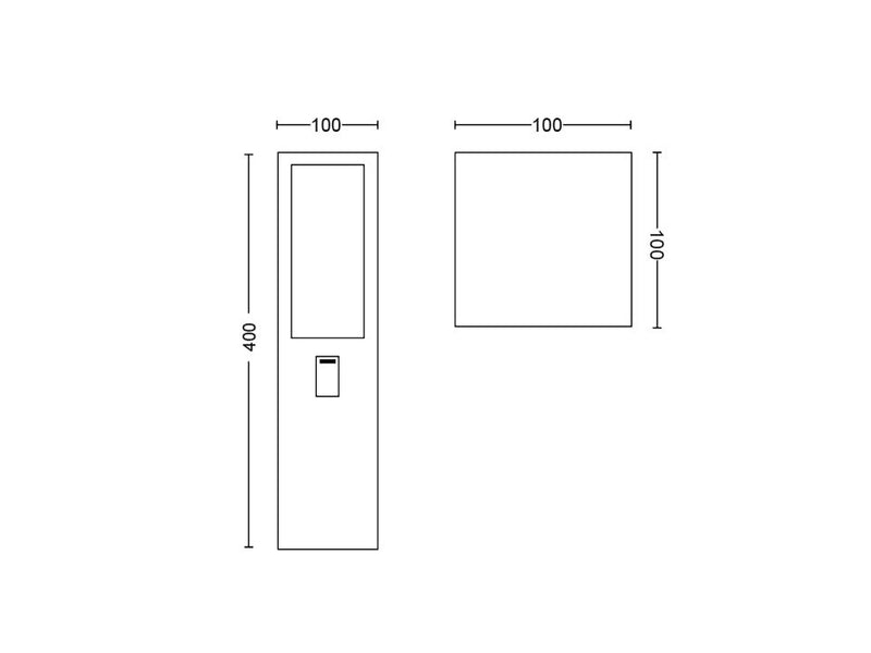 Philips Impress Hue White & Colour Ambience EU Pedestal - Black 2x8W