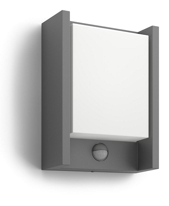Philips Arbour IR Wall Lantern Antracit 1x6W 230 with PIR