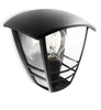 Philips Creek 1x60W 230V Outdoor Wall Lantern Black