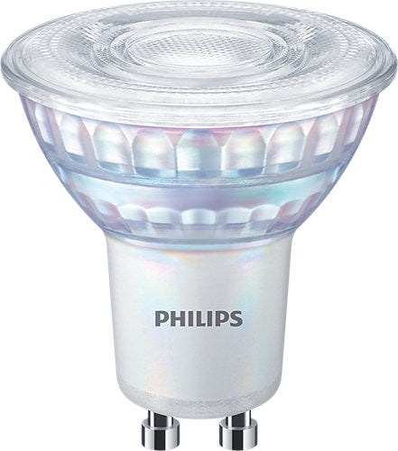 Philips Classic LED 50W GU10 C90 Warm White 36D Warm Glow Pack of 6 Dimmable Bulbs