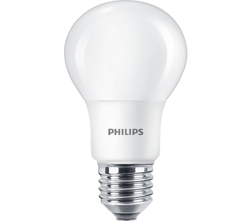 Philips LED 40W A60 E27 Warm White 230V Frosted Glass Pack of 6 Bulbs - Non Dimmable