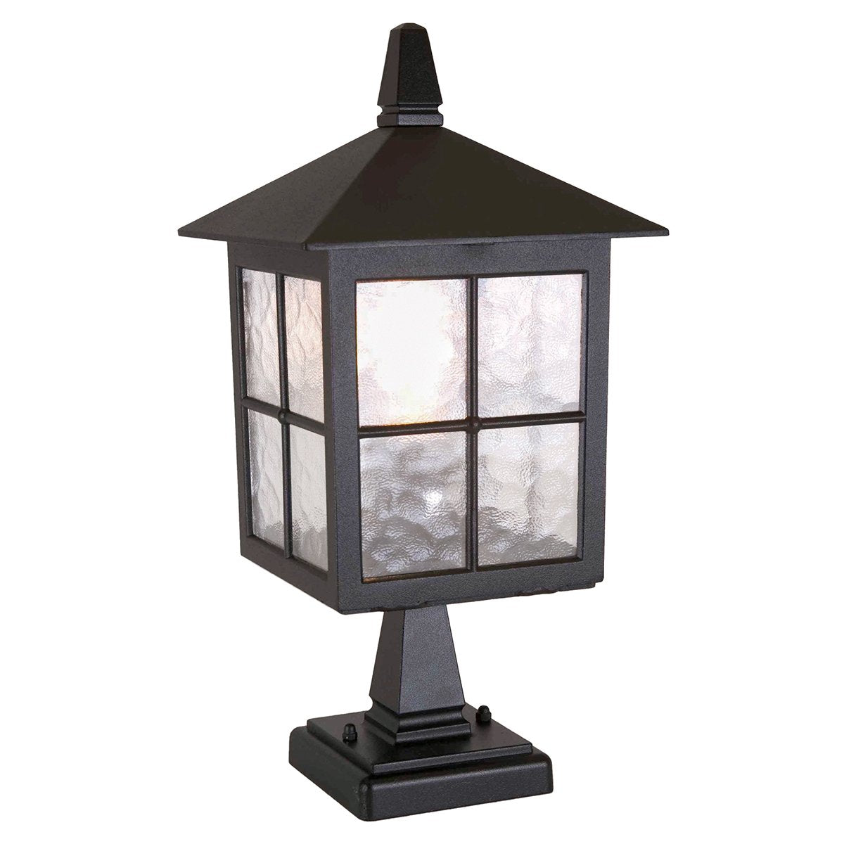 BL25-BLACK Winchester 1 Light Pedestal Black