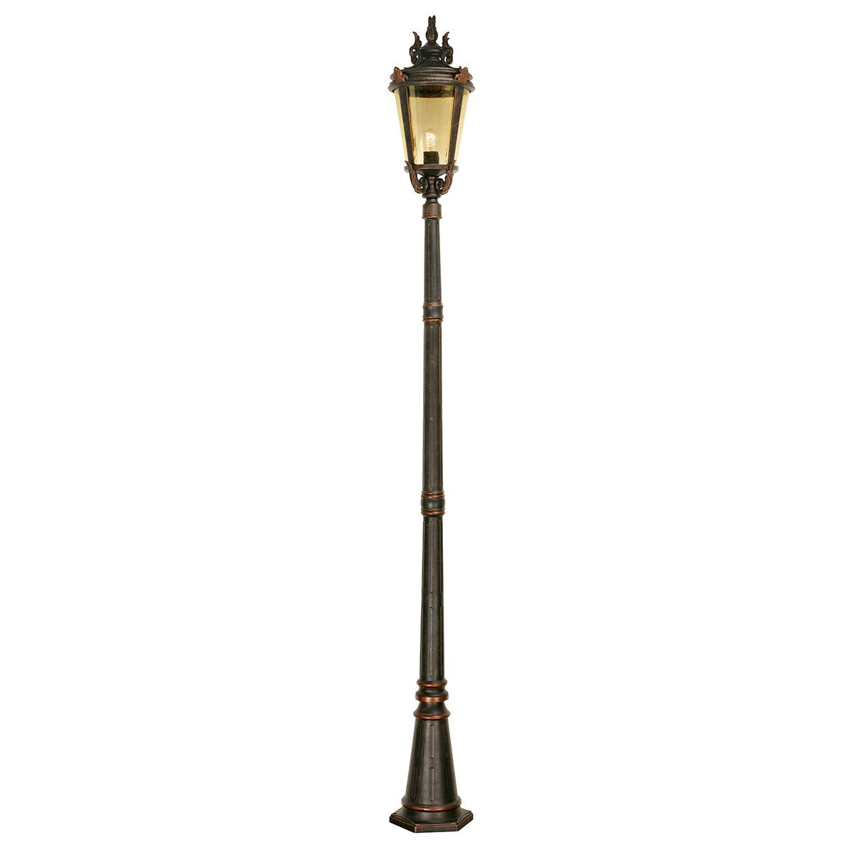 BT5-L Baltimore 1 Light Large Lamp Post Weathered Bronze