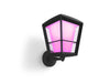 Philips Econic Hue White & Colour Ambience EU Up Wall Lantern - Black