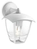 Philips Creek 1x60W 230V Down Outdoor Wall Lantern White