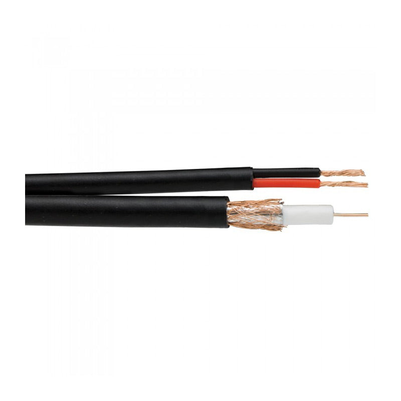 RG59 + 2 Core CCTV Coax Cable (Shotgun) 100m