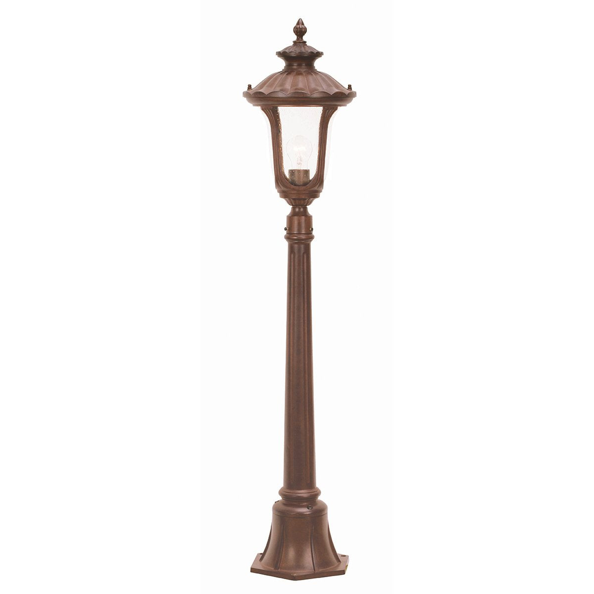 CC4-S Chicago 1 Light Small Bollard Rusty Bronze Patina