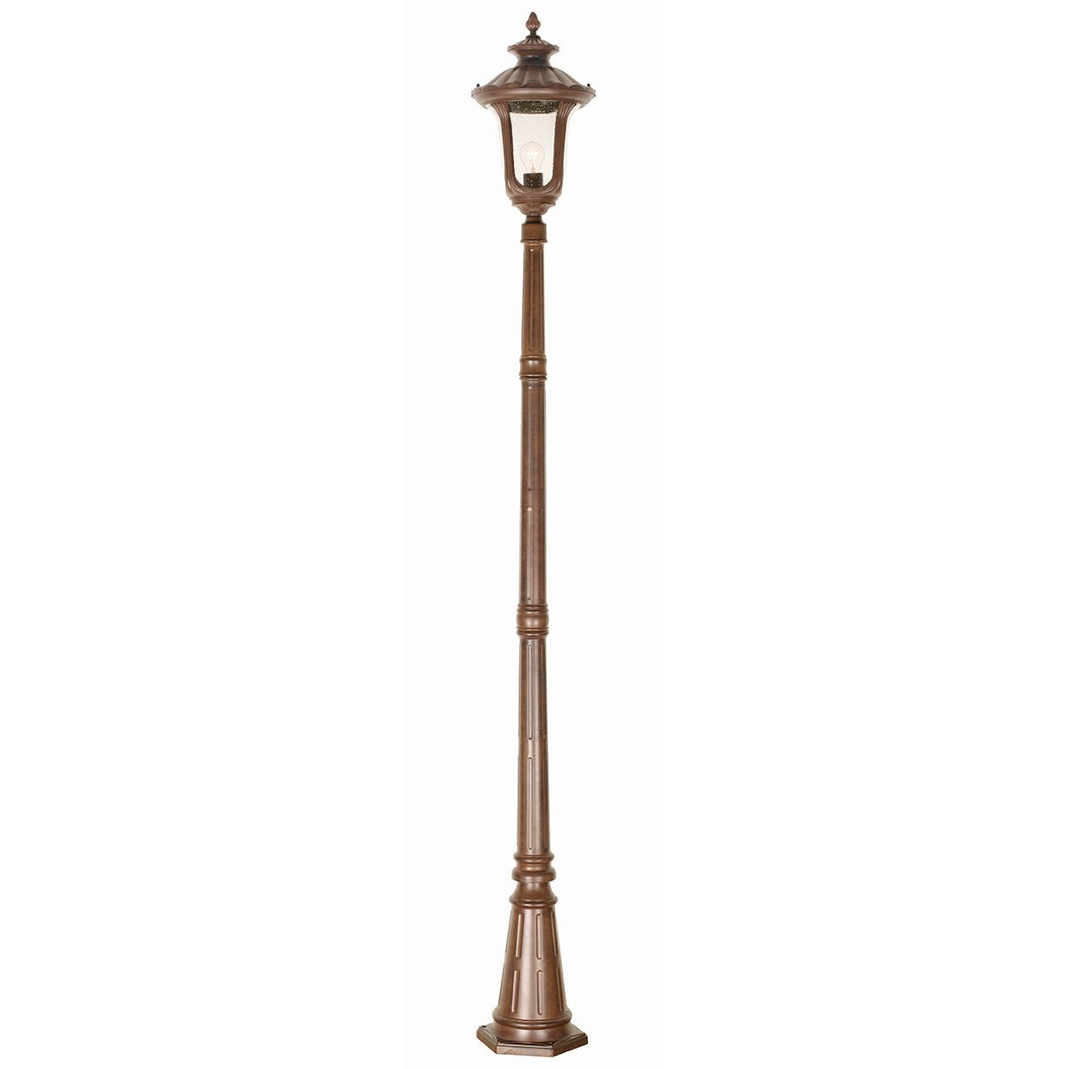 CC5-M Chicago 1 Light Medium Lamp Post Rusty Bronze Patina