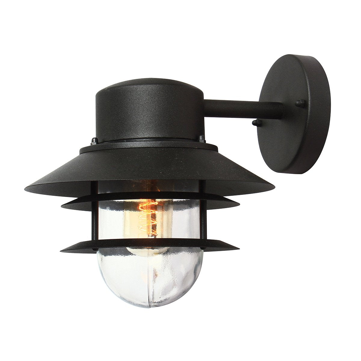 COPENHAGEN-BK Copenhagen 1 Light Wall Light Black